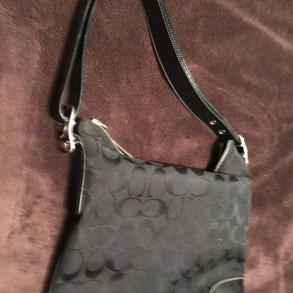 Coach small black tote